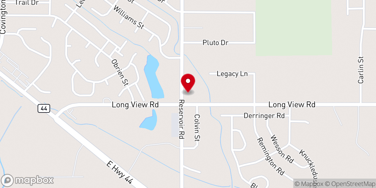 Map showing location of Valley Community Church