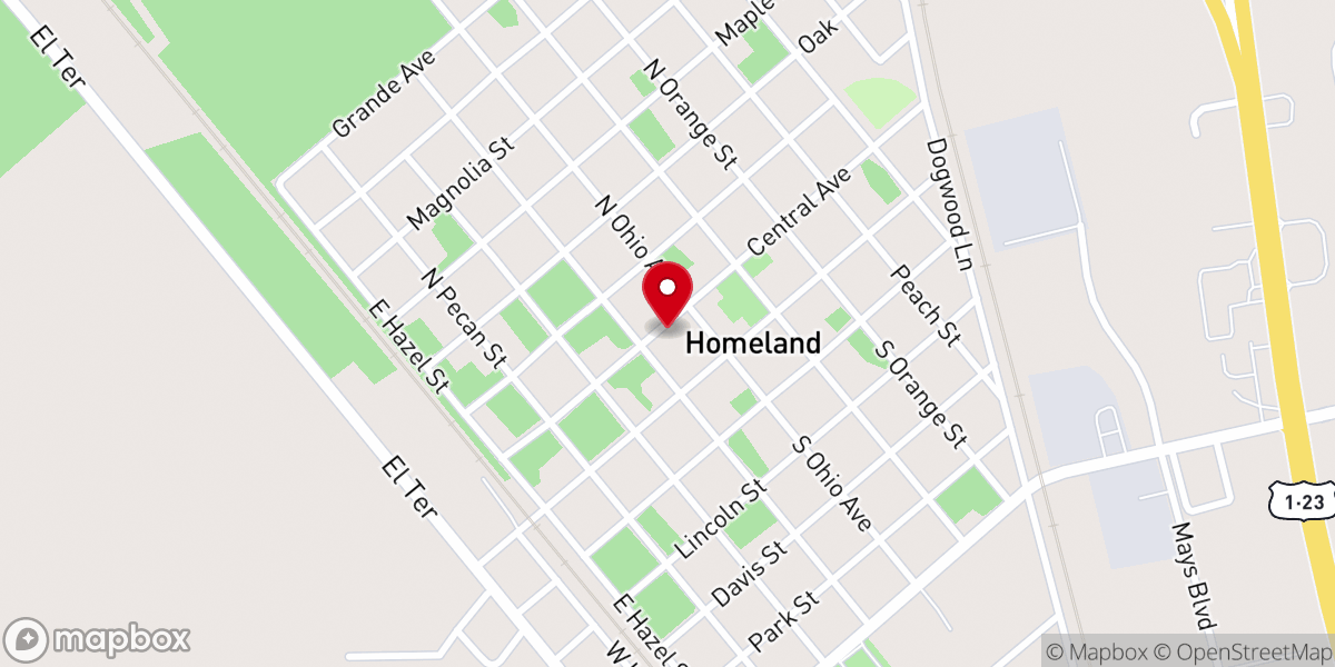 Map showing location of WWLTC Outreach Ministry - Food Distribution Center
