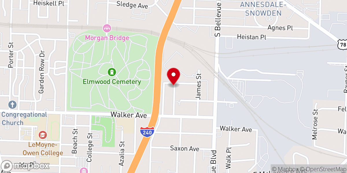 Map showing location of Greater Corinthian Missionary Baptist Church