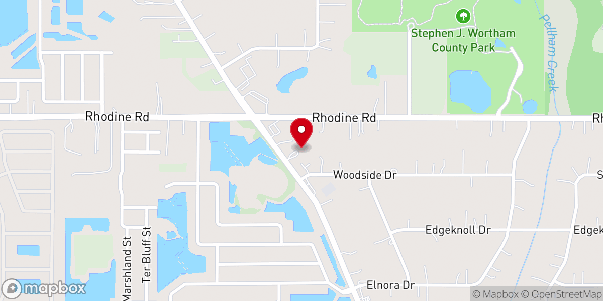 Map showing location of Casa De Adoracion Tampa