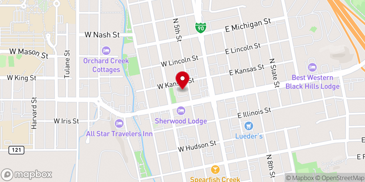 Map showing location of United Methodist Church