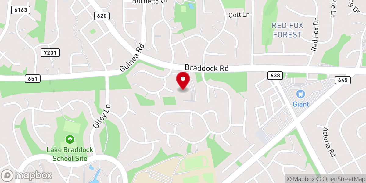 Map showing location of St. Stephen's United Methodist Church
