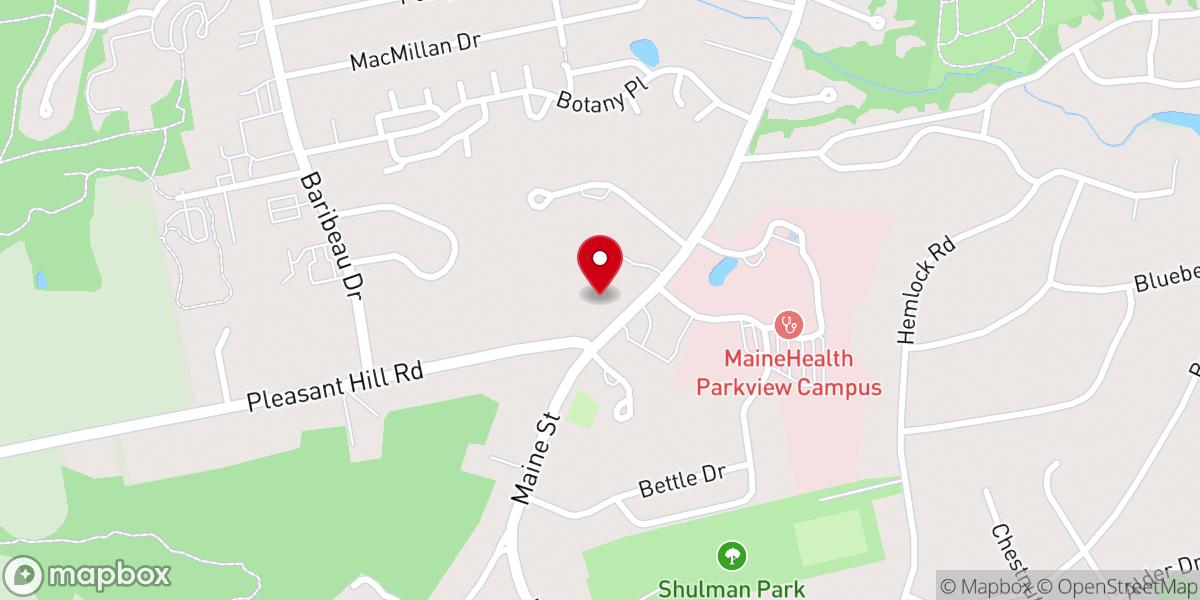 Map showing location of Good Shepherd Lutheran Church