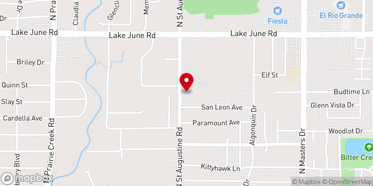 Map showing location of Saint Augustine Catholic Church