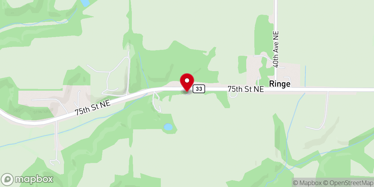 Map showing location of Radiant Love Church