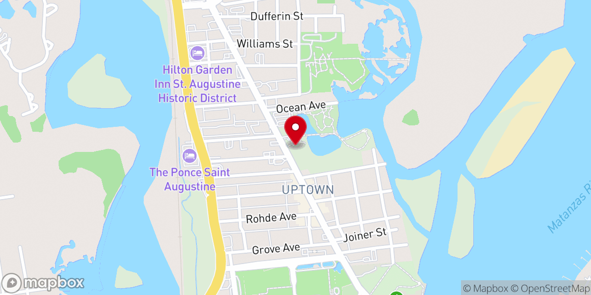Map showing location of Prince of Peace Votive Church