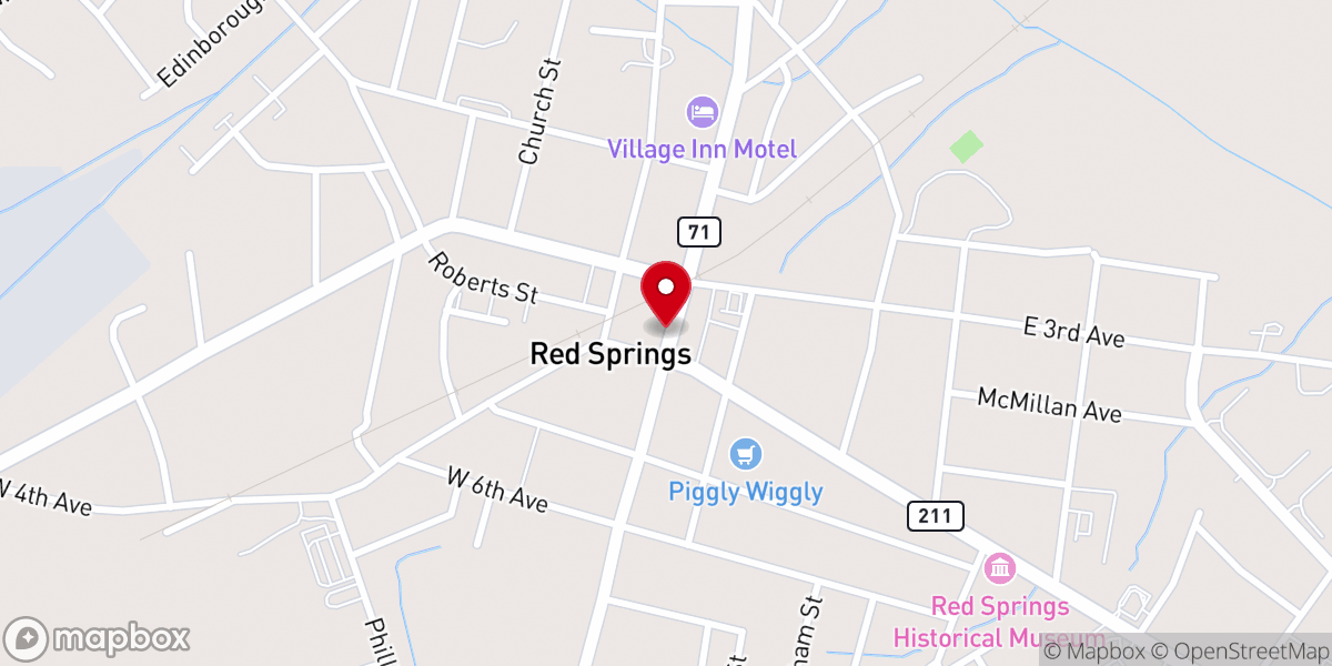 Map showing location of Faith Covenent Church