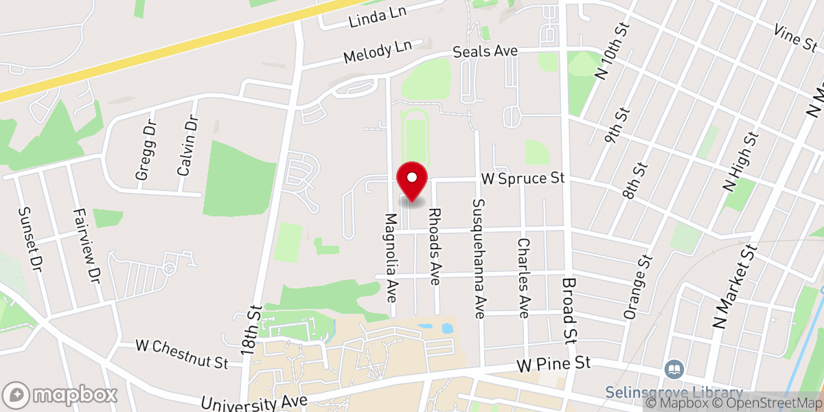 Map showing location of Wesley United Methodist Church