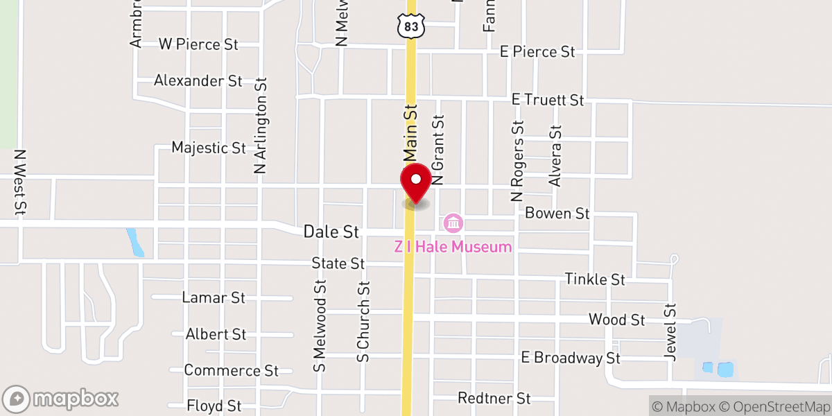 Map showing location of Living Water Church Of God