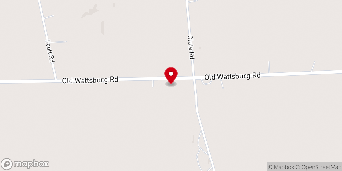 Map showing location of Harmony Baptist Church