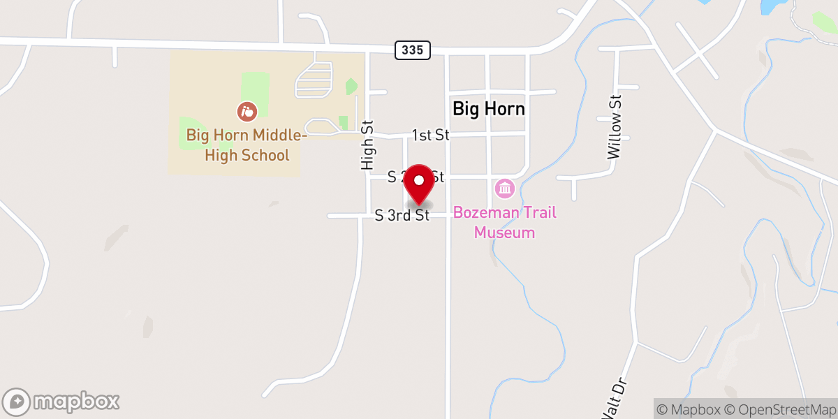 Map showing location of Trinity Reformed Church