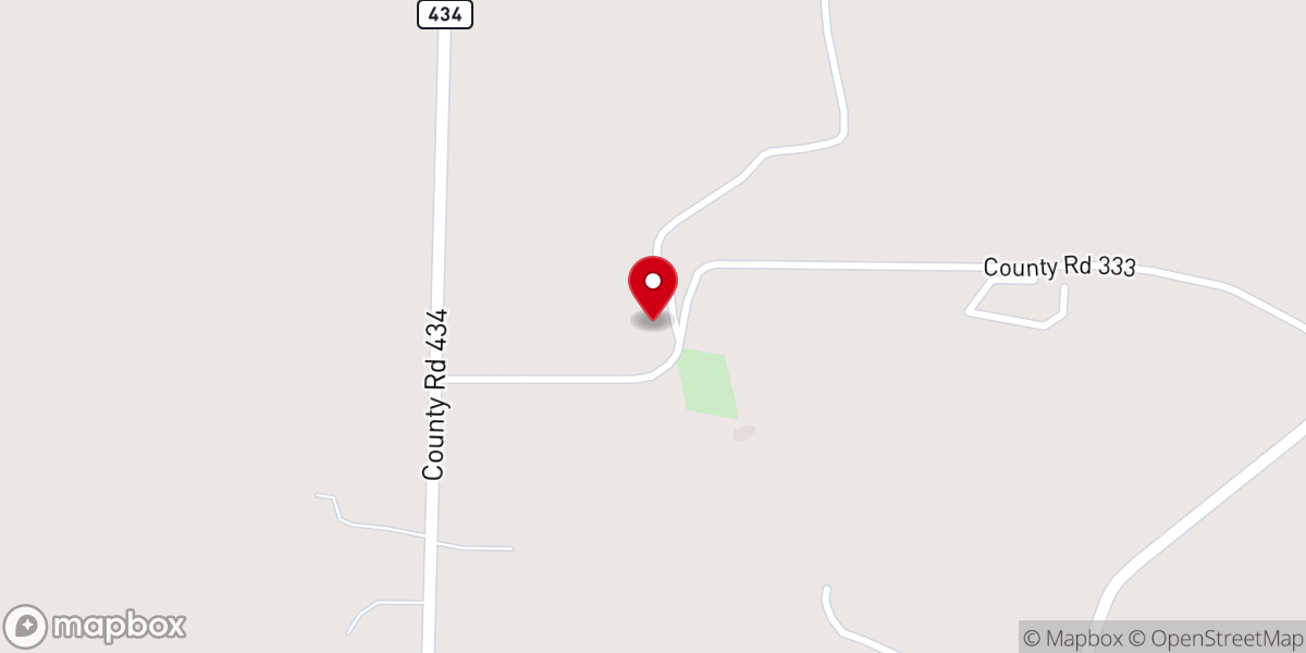 Map showing location of Bald Knob Church