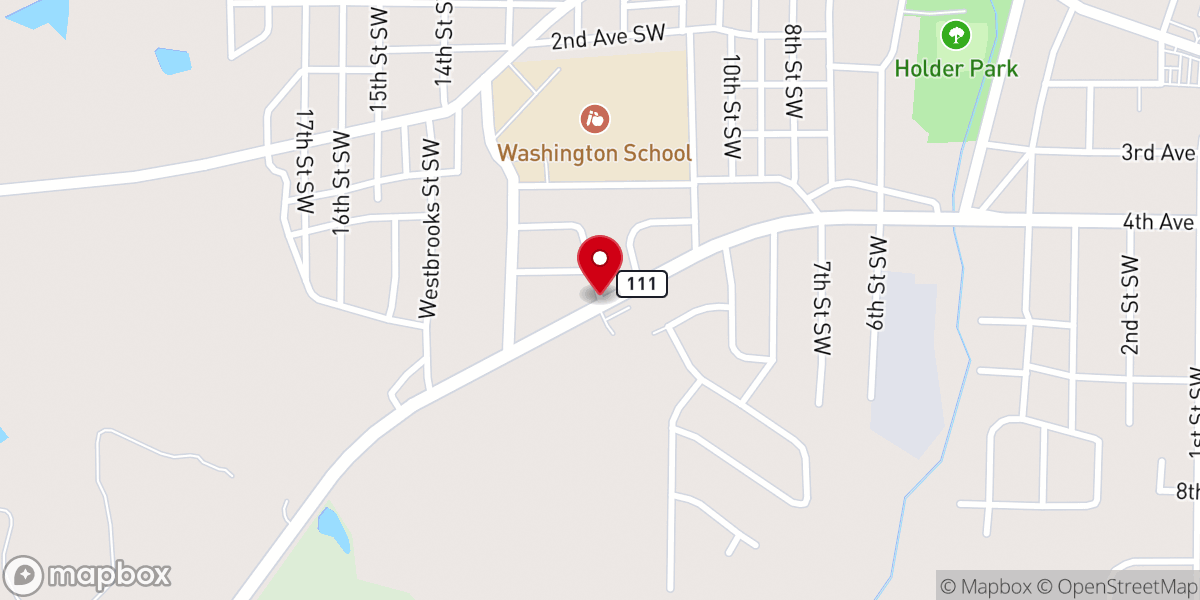 Map showing location of St Claire Primitive Baptist Church