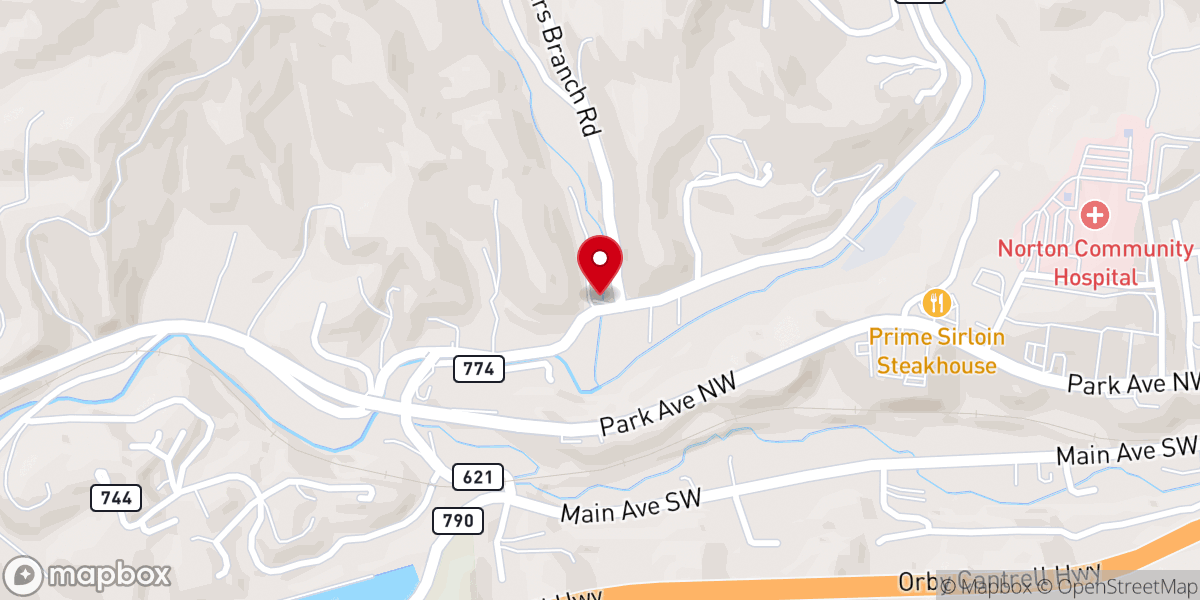 Map showing location of First Apostolic Faith Church of God