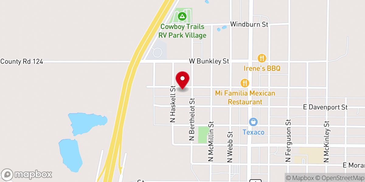 Map showing location of Bethel Church of God in Christ