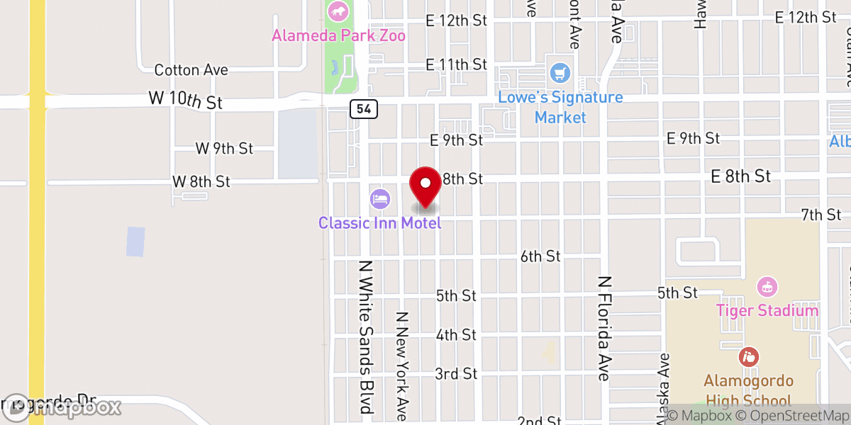 Map showing location of Immaculate Conception Catholic Church