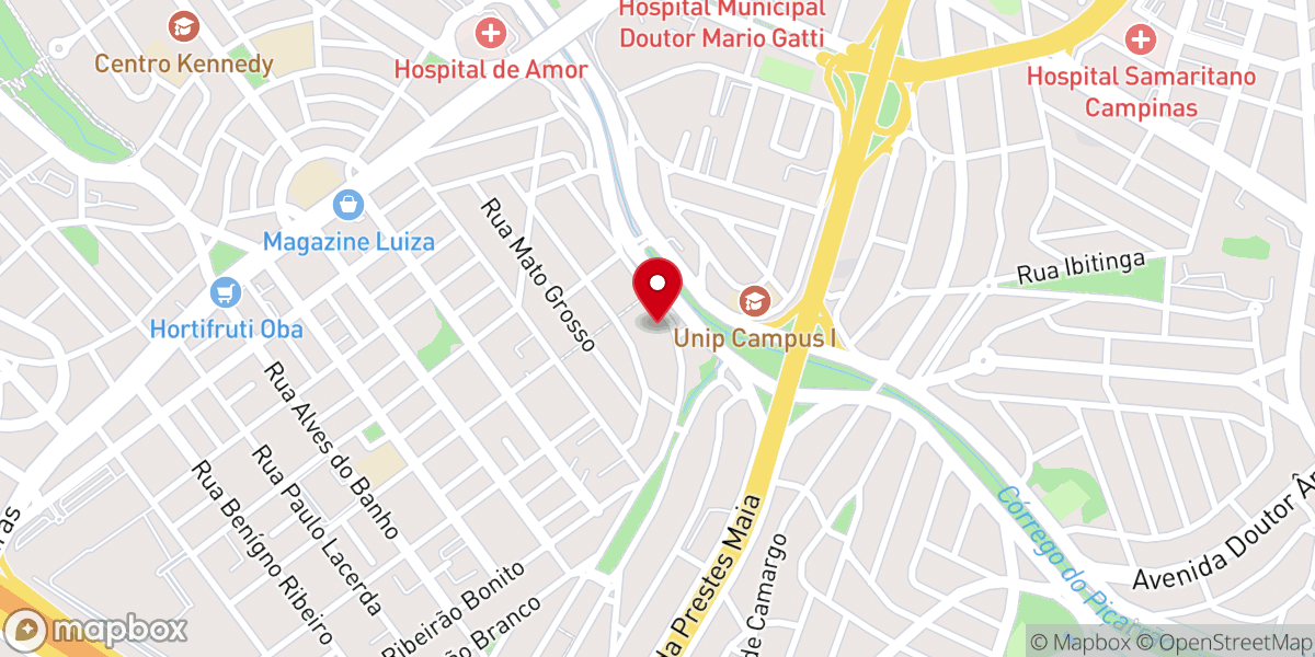 Map showing location of Igreja Evangelica Nova Jerusalem