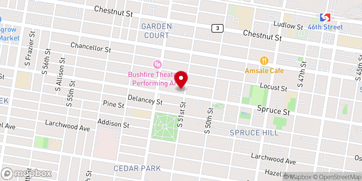 Map showing location of Holy Apostles and the Mediator Episcopal Church