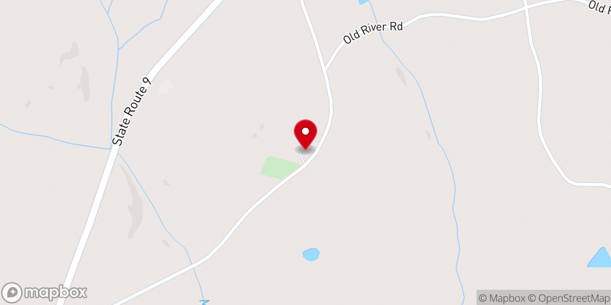 Map showing location of Black's Chapel United Methodist Church