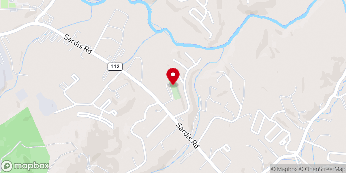 Map showing location of Reeves Chapel Methodist Church