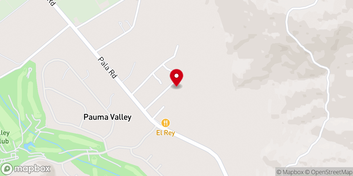 Map showing location of North Coast Church Pauma Valley