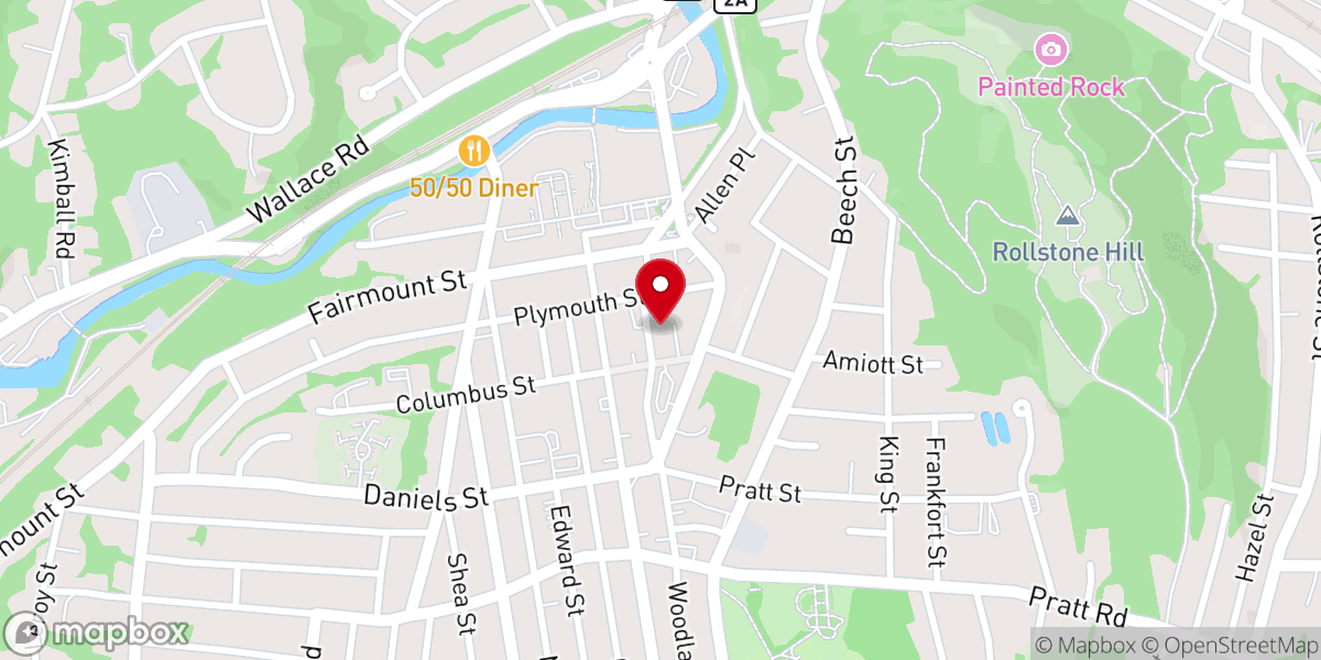 Map showing location of Saint Vincent De Paul Food Pantry at Saint Joseph Church