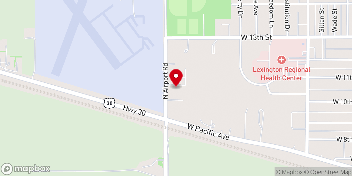 Map showing location of The Crossing Retreat Center