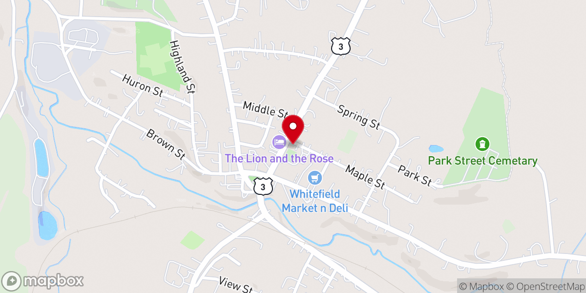 Map showing location of Trinity United Methodist Church