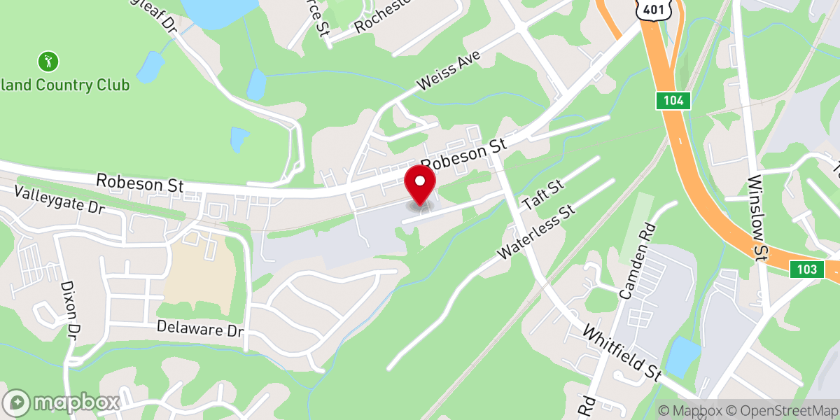 Map showing location of Clinton Chapel Holiness Church