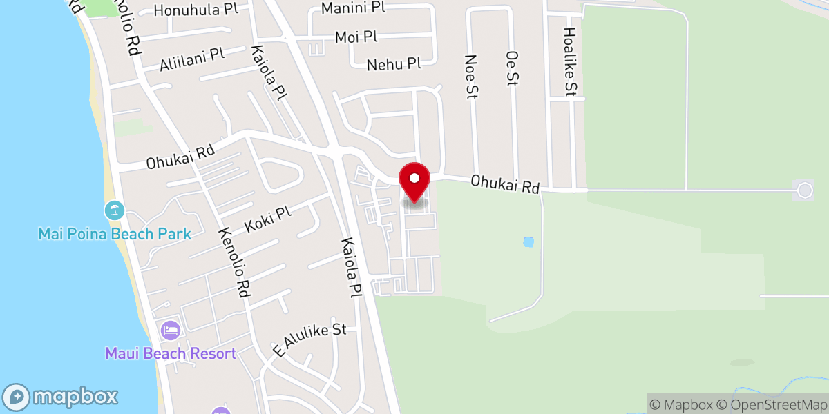 Map showing location of Kihei Seventh-day Adventist Church