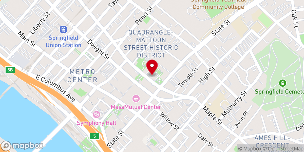 Map showing location of Christ Church Cathedral