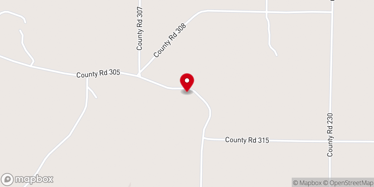 Map showing location of Crossroads Community Church