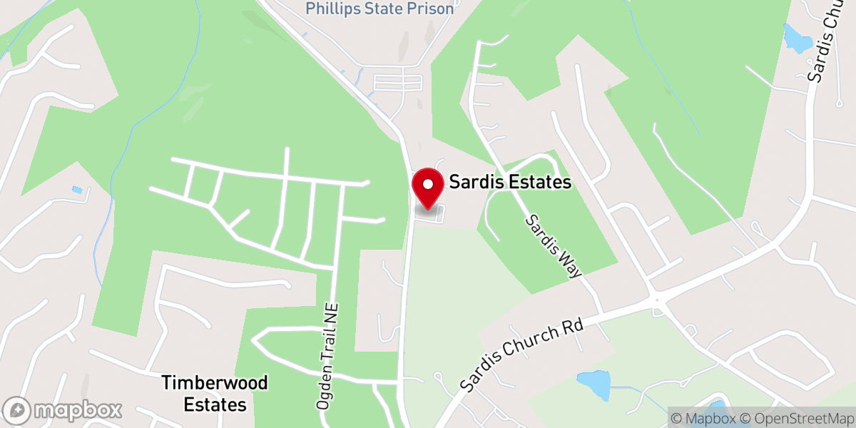 Map showing location of Atlanta International Mission SDA Church