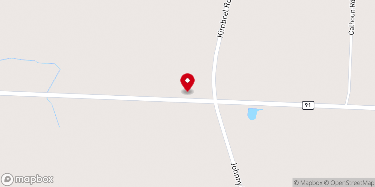 Map showing location of Kimbell Chapel