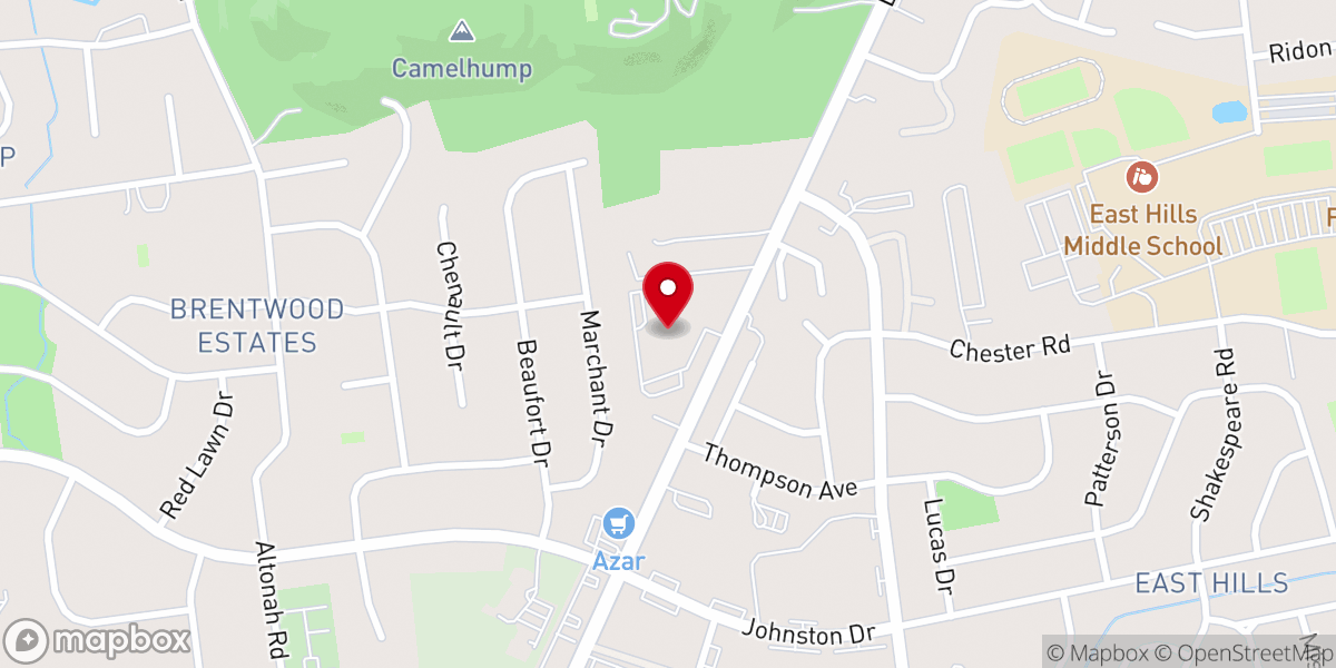 Map showing location of First Baptist Church - Bethlehem