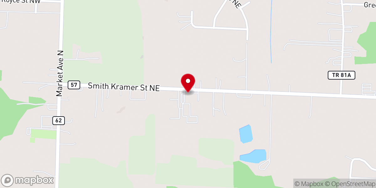 Map showing location of Evermore Community Church