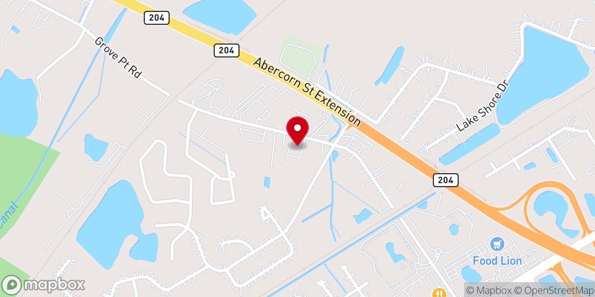 Map showing location of First United Pentecostal Church