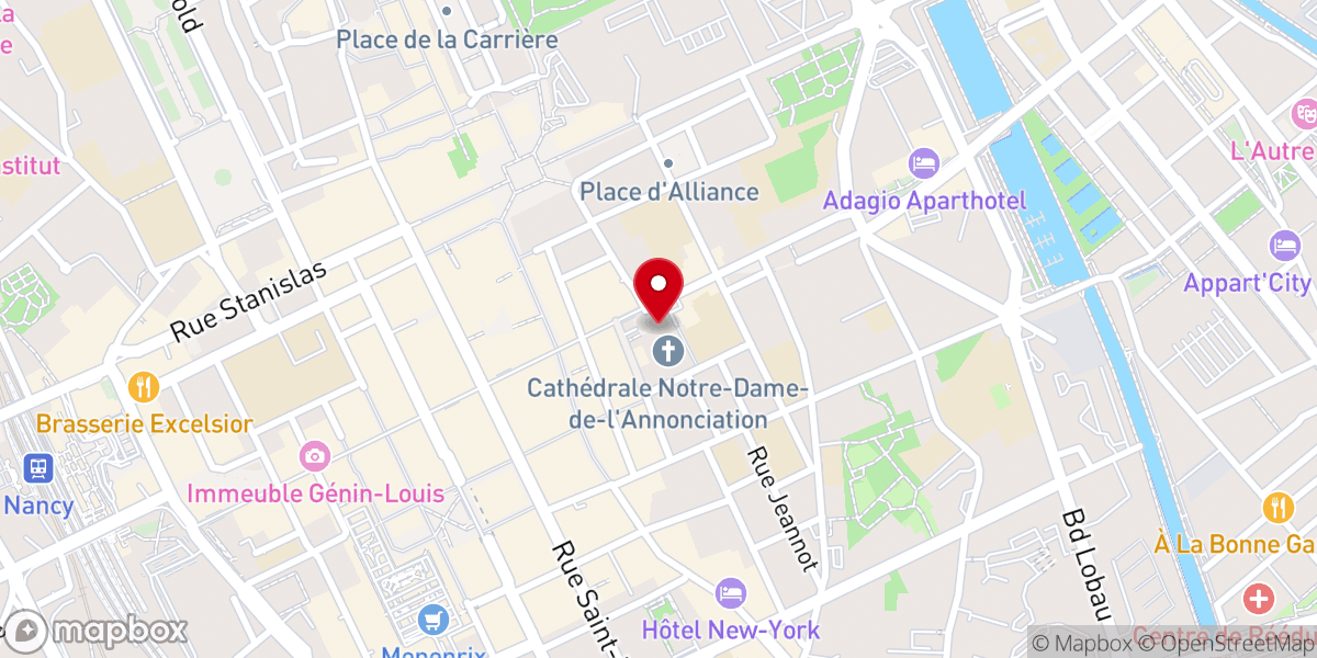 Map showing location of Cathédrale Notre-Dame-de-l'Annonciation