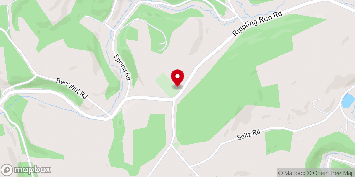 Map showing location of Lebanon Church
