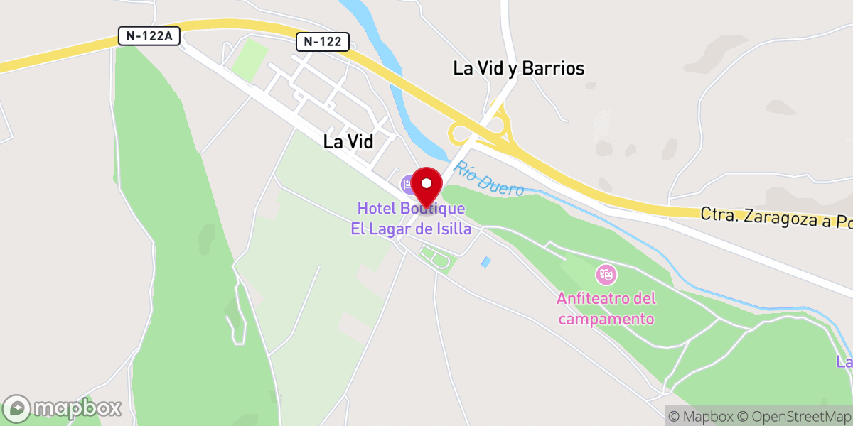 Map showing location of Monasterio de Santa María de la Vid (Agustinos)