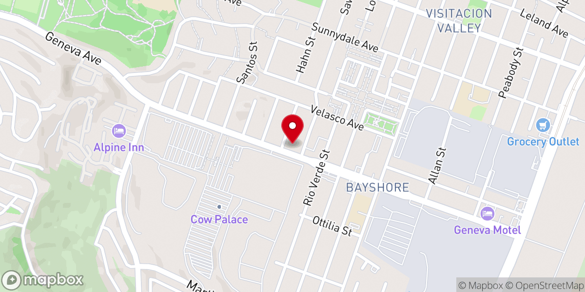 Map showing location of Church AGC Daly City