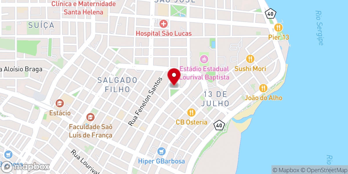 Map showing location of IBVP igreja batista