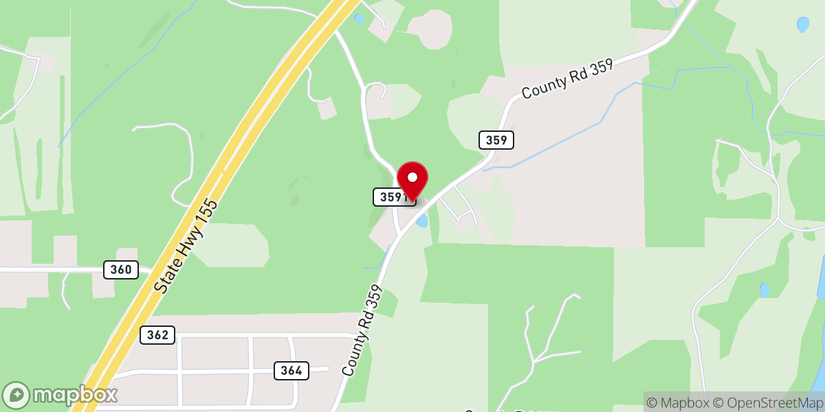 Map showing location of New Canaan Church