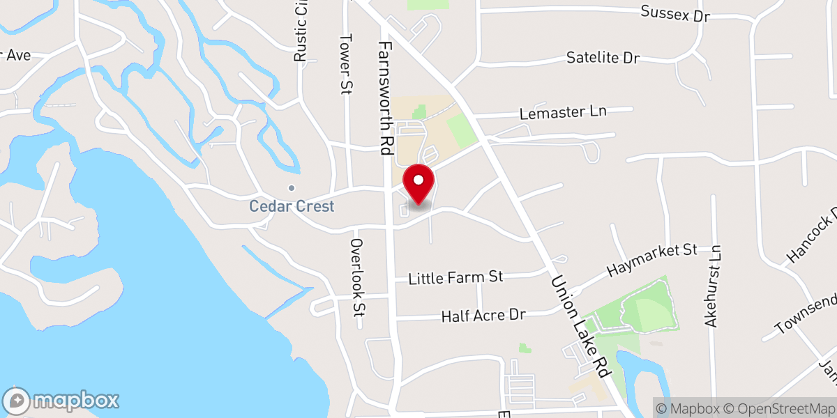 Map showing location of Wellspring Bible Church
