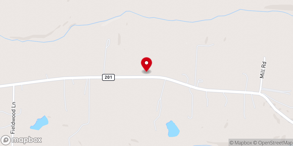 Map showing location of Mount Zion Church