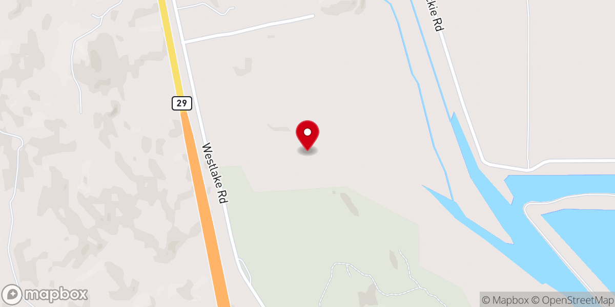 Map showing location of Lake County Passion Play