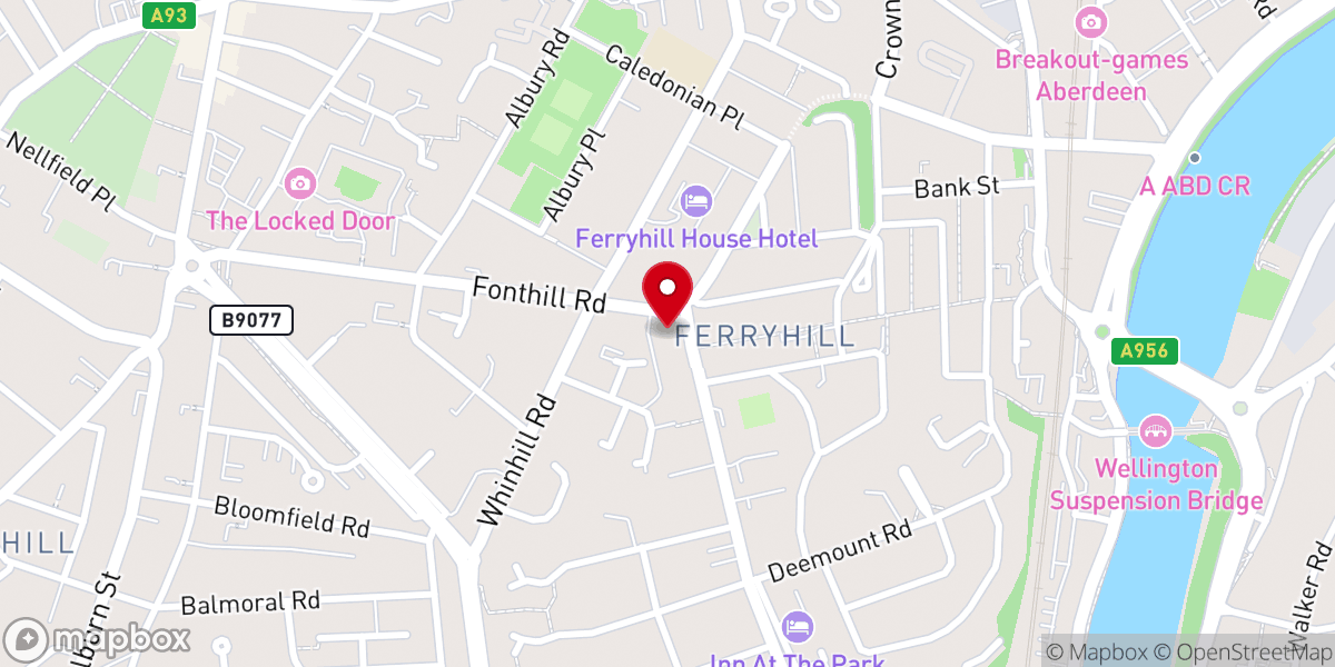 Map showing location of Devana Parish Church of Scotland (Fonthill Road)