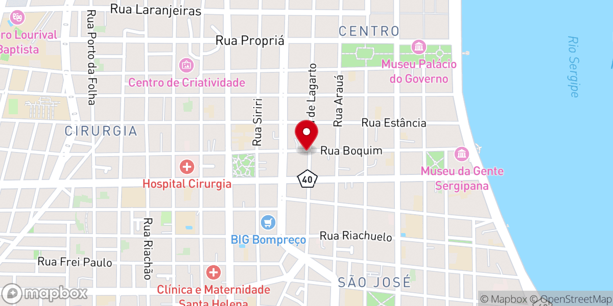 Map showing location of Igreja Evangélica Assembléia de Deus