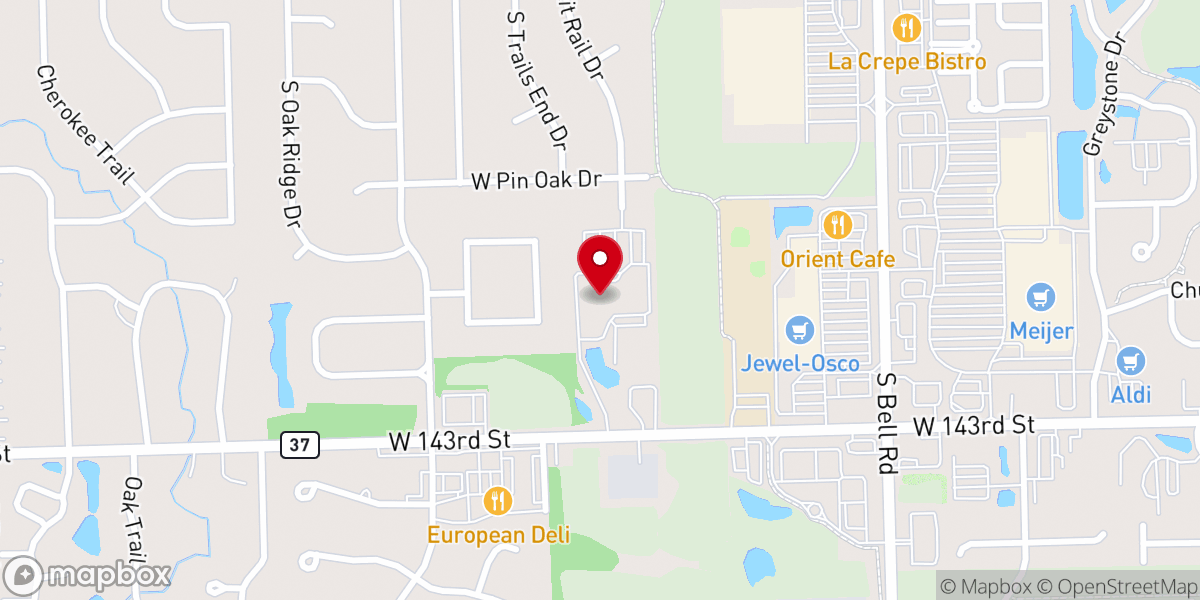 Map showing location of St. Bernard's Catholic Church
