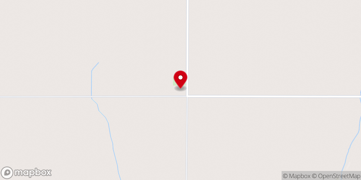 Map showing location of Sheyenne Valley Lutheran Church